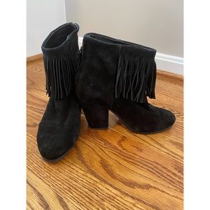 Rag & Bone Suede Black Newbury Booties, Size 37
